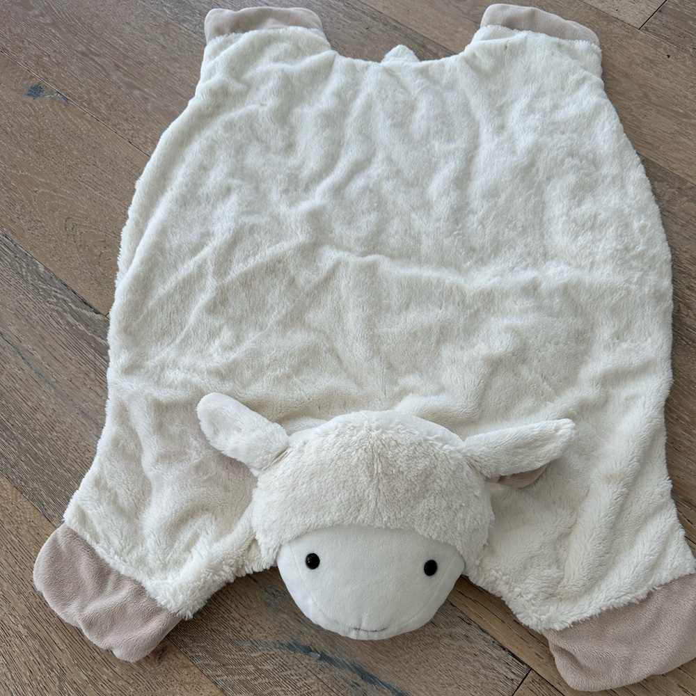 Pottery Barn Kids Lamb Plush Lovey Blanket